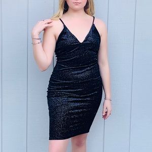 Shimmery body con dress